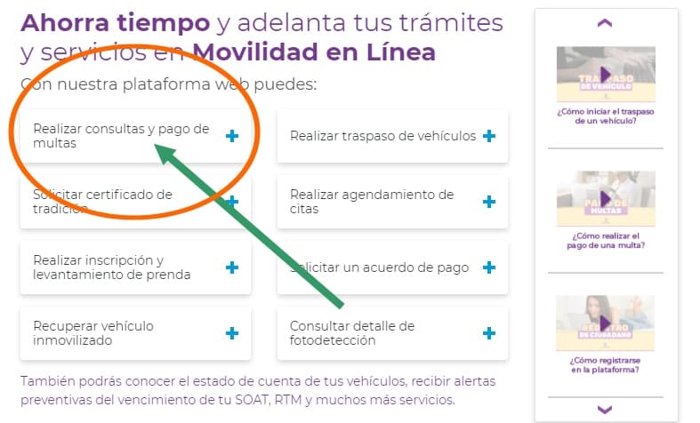 movilidad en línea