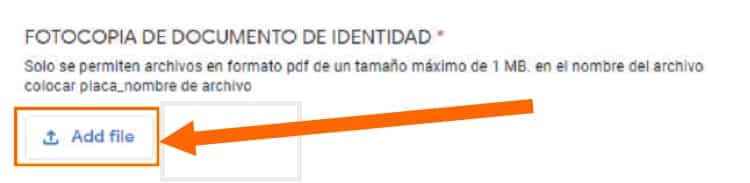 adjuntar fotocopia documento de identidad